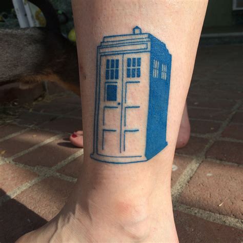 dr who tattoos|tardis tattoo small.